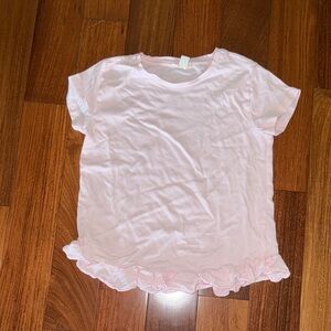 Crewcuts Light Pink Ruffled Tee